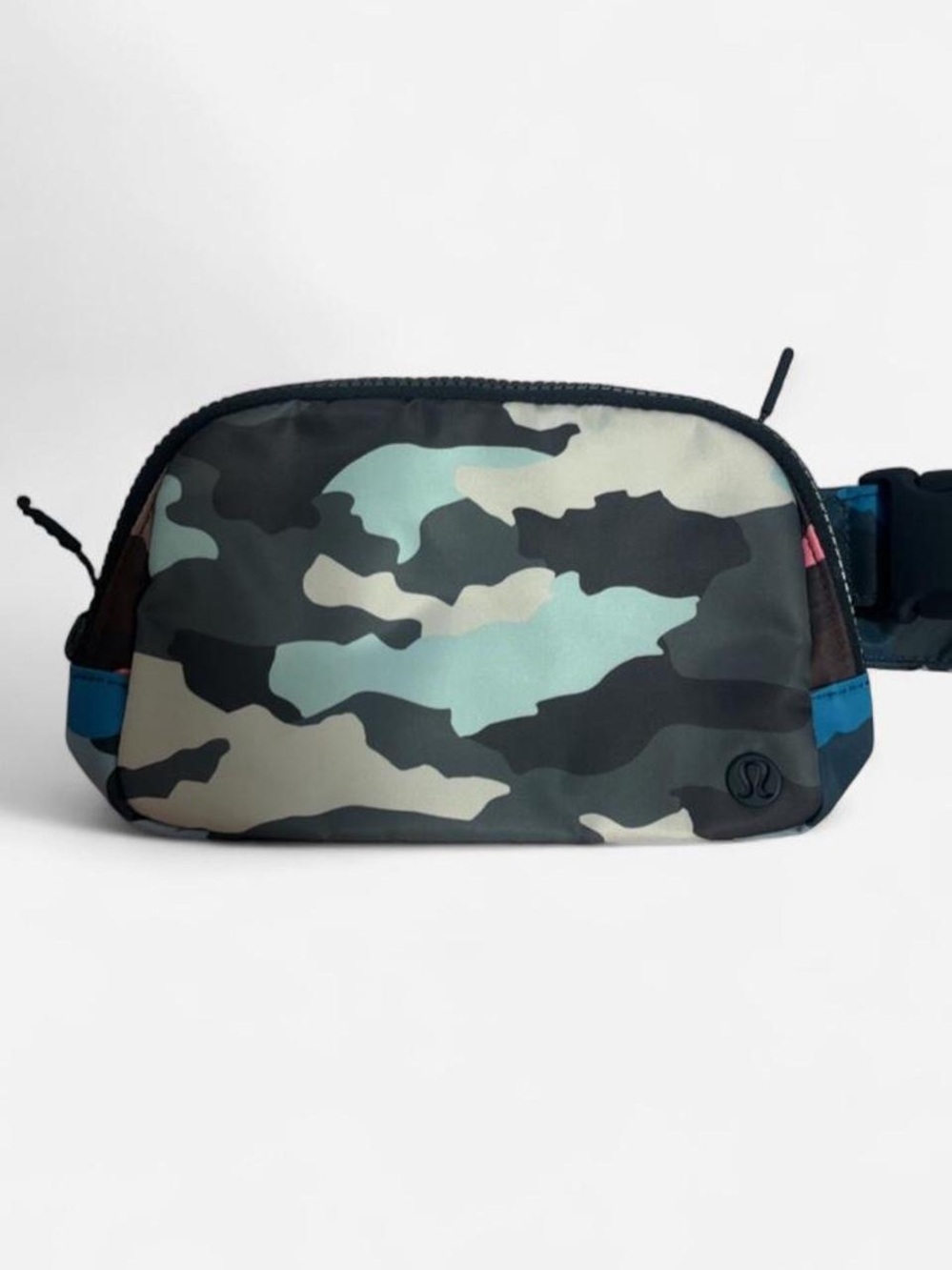 Lululemon Blue, Black & Pink Camo Belt Bag